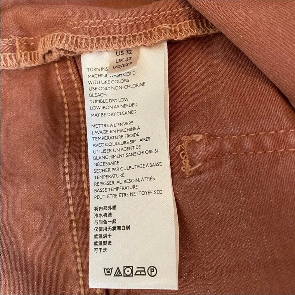 Pilcro Letterpress flared dusty rust retro vibe flared jeans from Anthropology - Picture 7 of 7